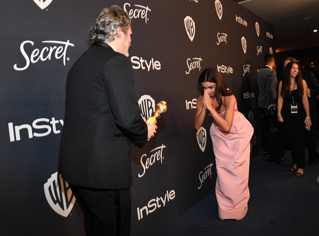 Joaquin Phoenix, Sarah Hyland, 2020 Golden Globe Awards, Party Pics