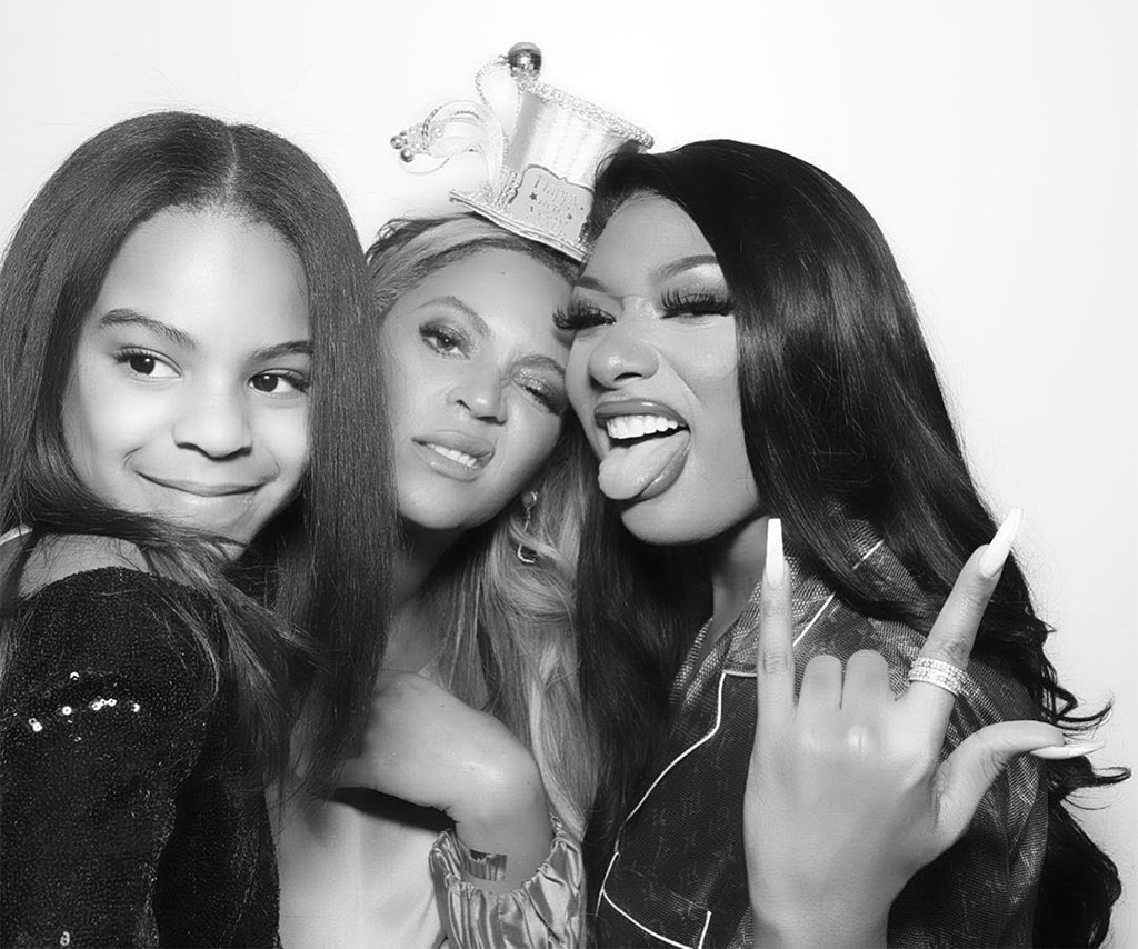 Beyonce, Blue Ivy Carter, Megan Thee Stallion, 2020, New Years Eve, Instagram