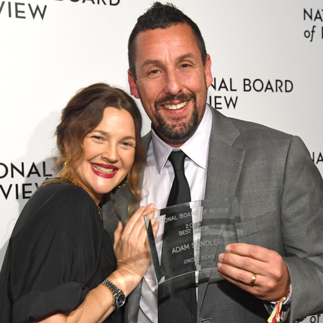 Watch Adam Sandler Get Emotional Talking About Drew Barrymore E Online