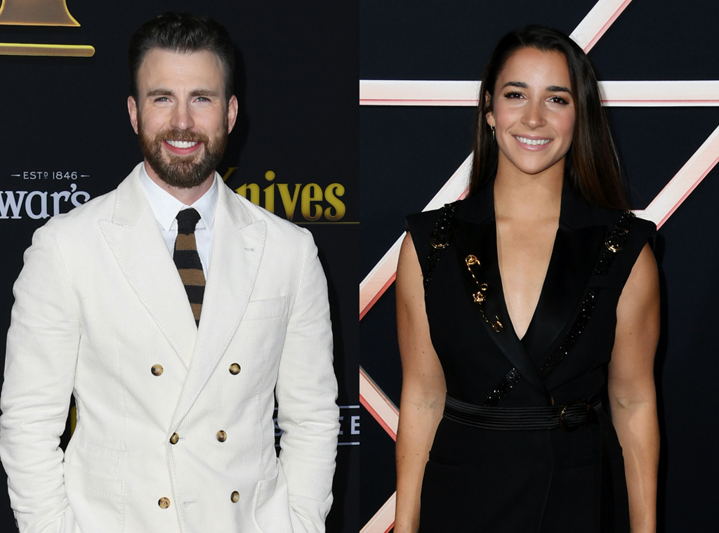 Chris Evans And Aly Raisman S Rescue Dogs Have A Play Date E Online