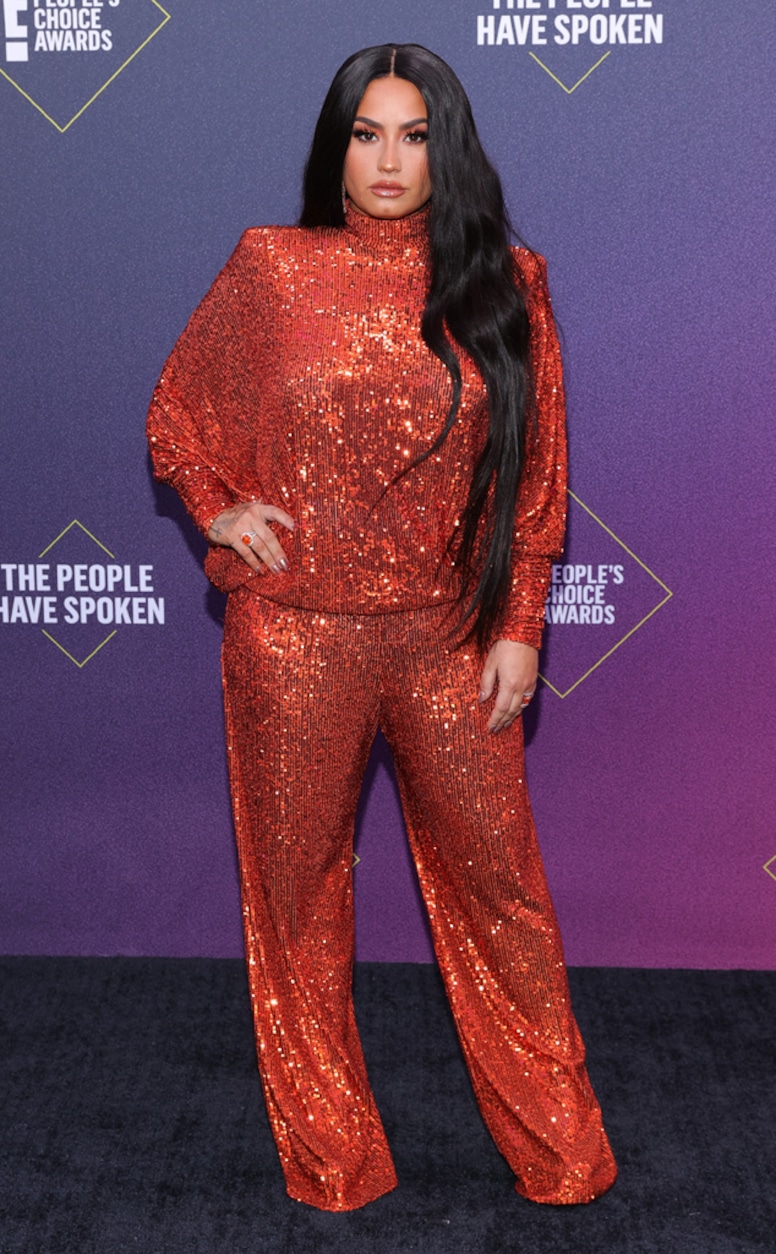 Demi Lovato, 2020 Peoples Choice Awards, PCAs, Red Carpet Fashions