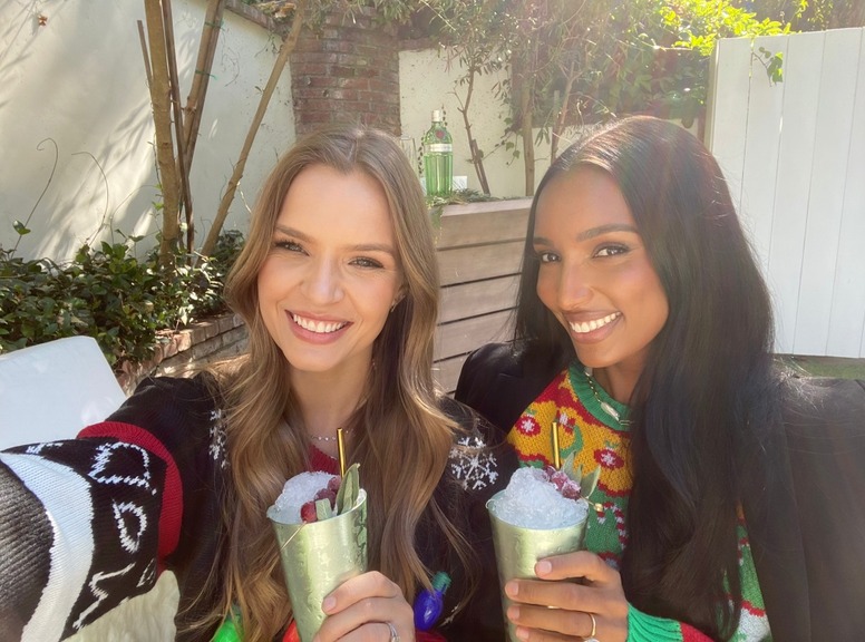 Jasmine Tookes, Josephine Skriver, Christmas 2020