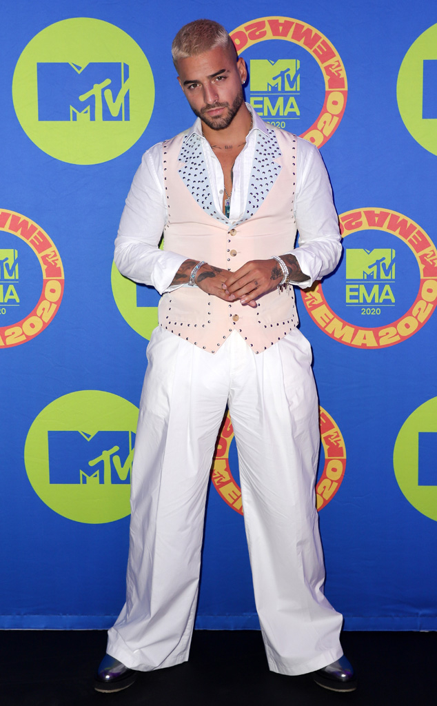 Maluma Will Make Your Temperature Rise With His 2020 MTV EMA Outfit
