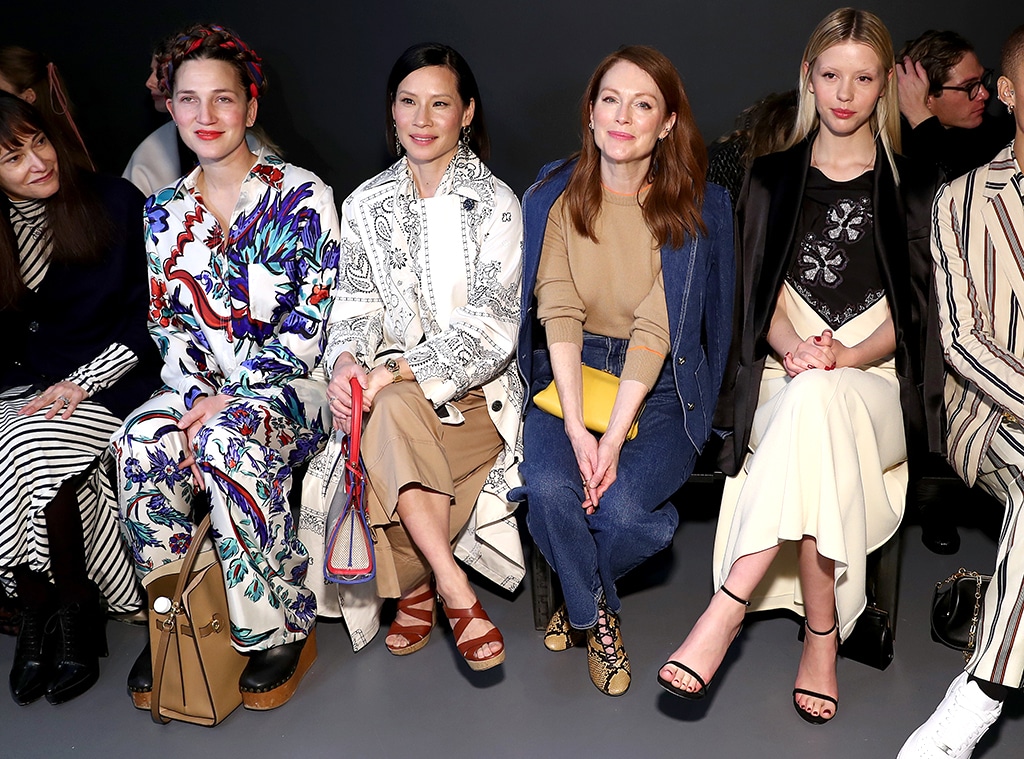 Francesca DiMattio, Lucy Liu, Julianne Moore, Mia Goth, Celebrities at NYFW, 2020 NYFW