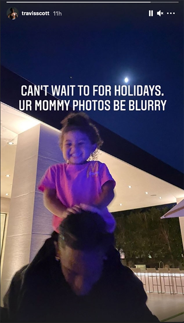 Travis Scott Calls Out Kylie Jenner S Blurry Father Daughter Photo E Online Travis Scott Calls Out Kylie Jenner S Blurry Father Daughter Photo E Online