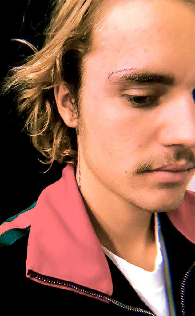 Justin Bieber from Stars With Face Tattoos E! News