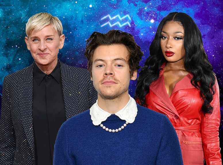 Celebrity Astrology Predictions 2021, Zodiac, Aquarius, Ellen DeGeneres, Harry Styles, Megan Thee Stallion