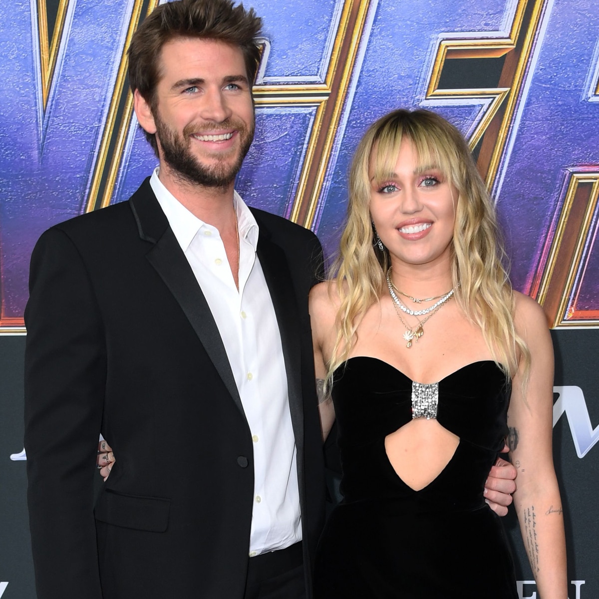 Miley Cyrus, Liam Hemsworth, Avengers: Endgame Premiere