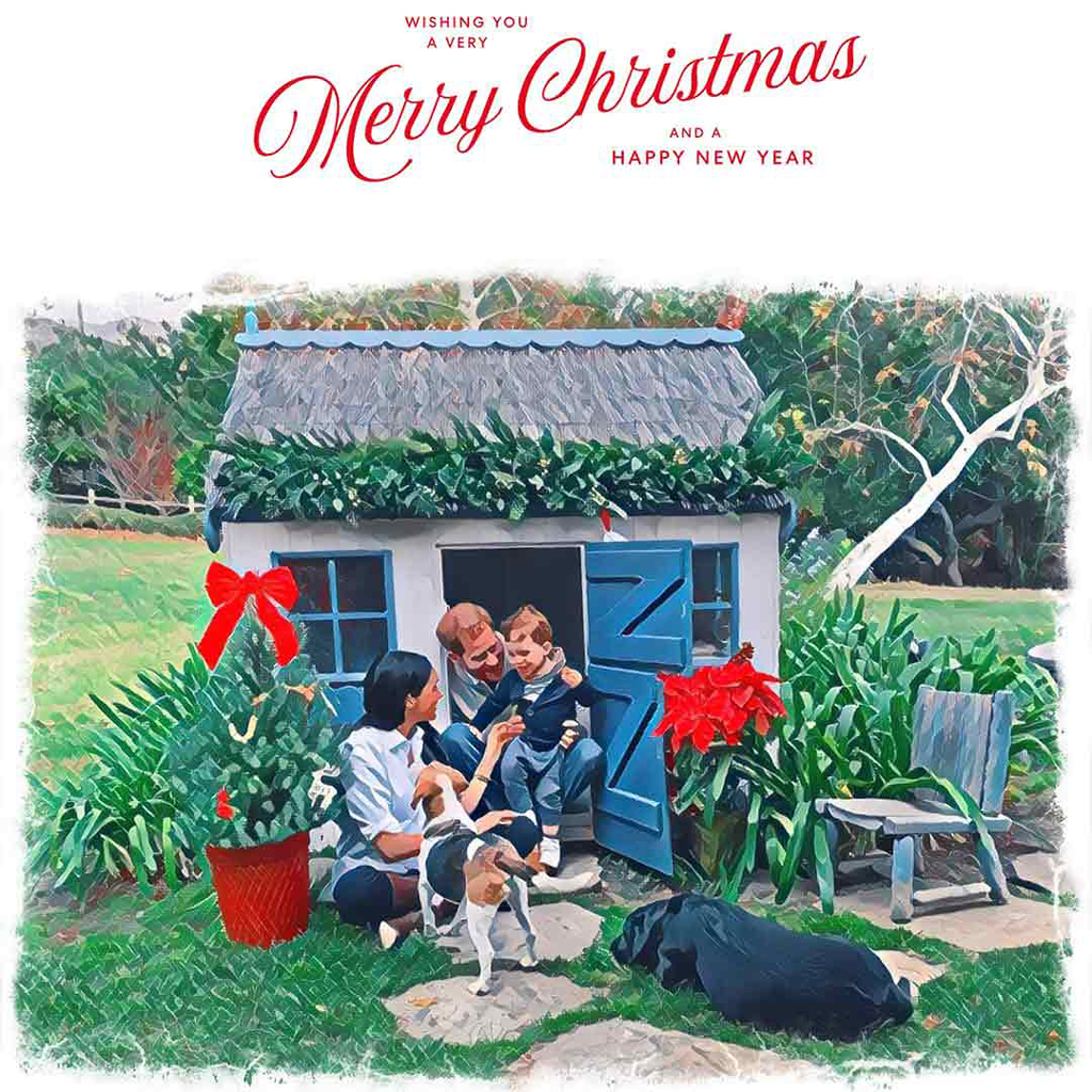 Meghan Markle, Prince Harry, Archie, Christmas Card