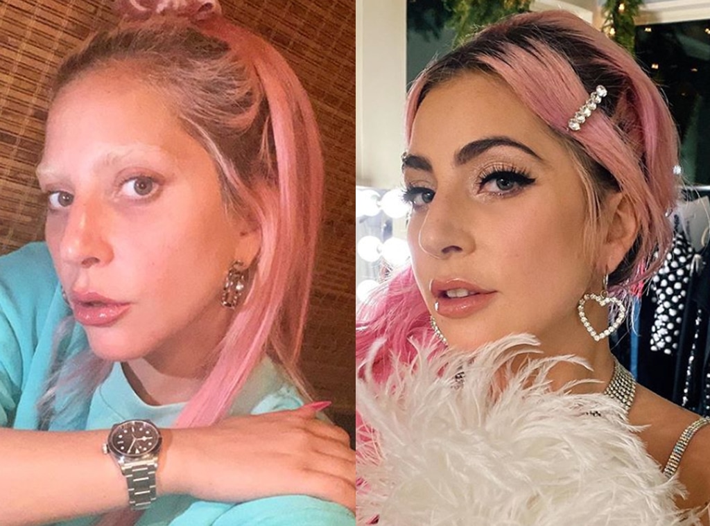 Lady Gaga Unveils Dramatic Bleached Eyebrows In Makeup-Free Selfie - E!  Online