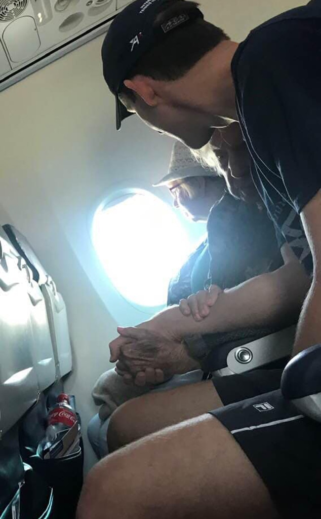 Elderly Woman Afraid of Flying