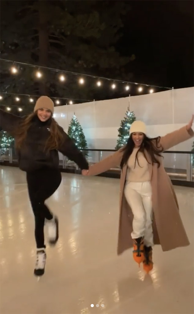 Kendall Jenner, Kourtney Kardashian, Kardashian-Jenner Winter Vacation, Instagram