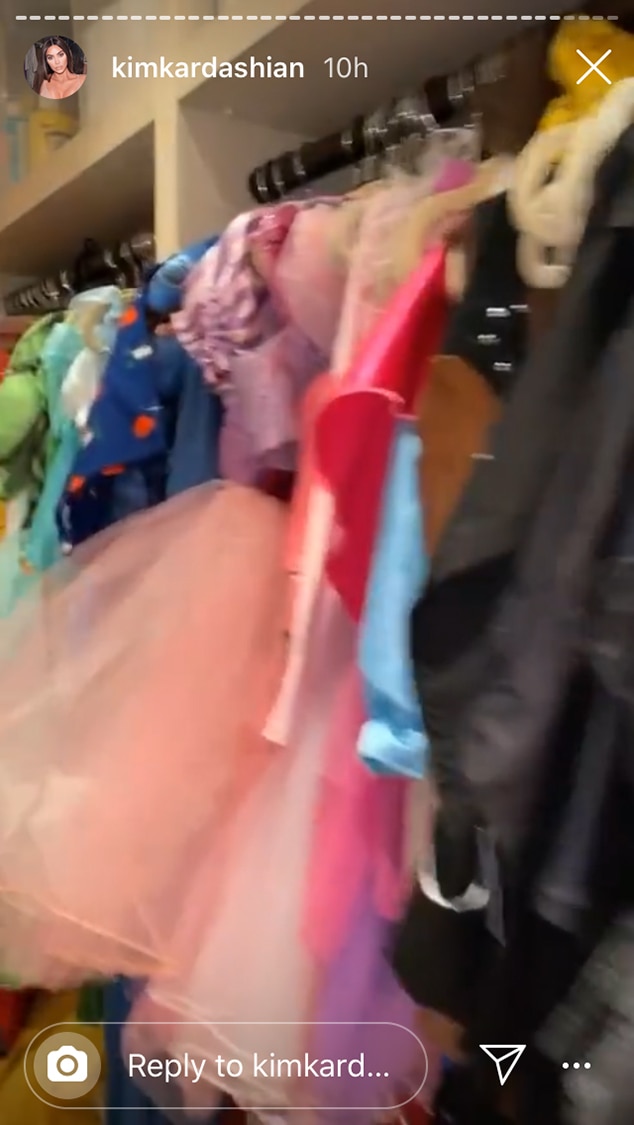 The Costume Closet from Kim Kardashian Gives a Tour of Her Kids