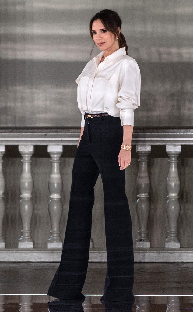 David Beckham And Kids Cheer Victoria Beckham On At Fashion Show E Online