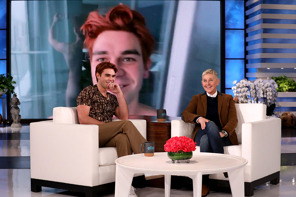 Watch a Naked KJ Apa Flash His Bare Butt for Ellen 