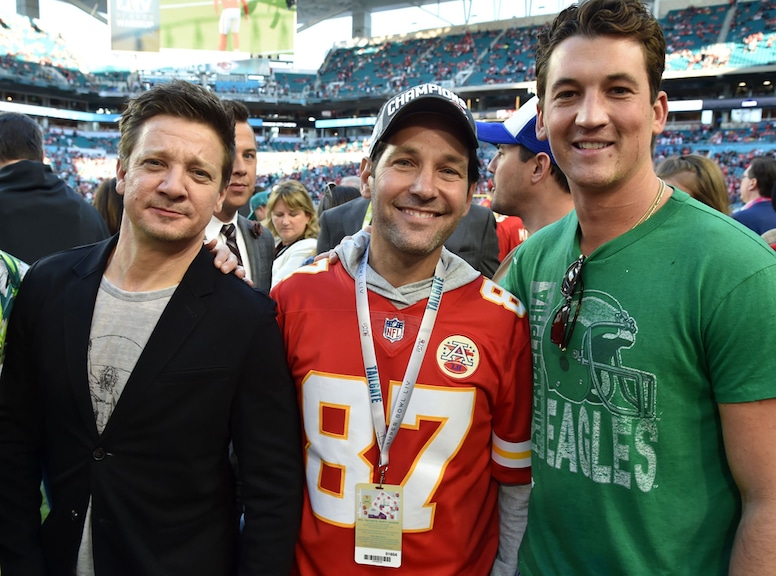 Jeremy Renner, Paul Rudd, Miles Teller, 2020 Super Bowl