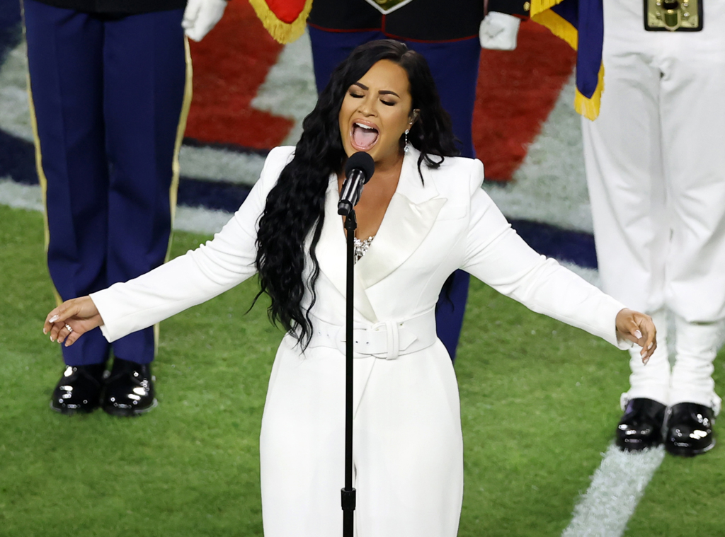 Demi Lovato, 2020 Super Bowl, national anthem