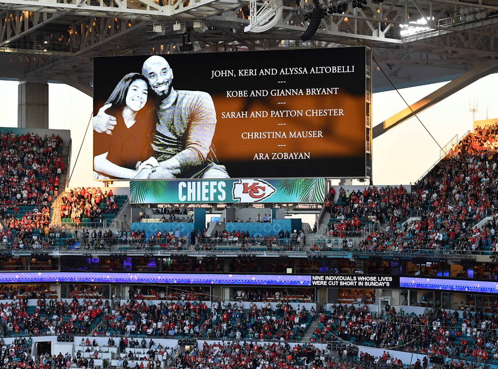 Kobe Bryant, Gianna Bryant, 2020 Super Bowl