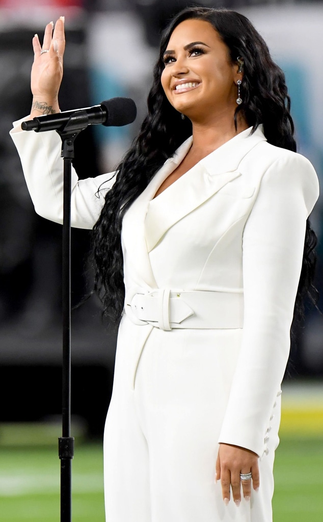 Demi Lovato, 2020 Super Bowl, national anthem