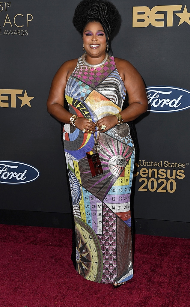 Lizzo, 2020 NAACP Image Awards, Red Carpet Fashion