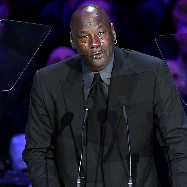 Michael Jordan Jokes He's a Crying Meme in Tearful Kobe Bryant Speech ...