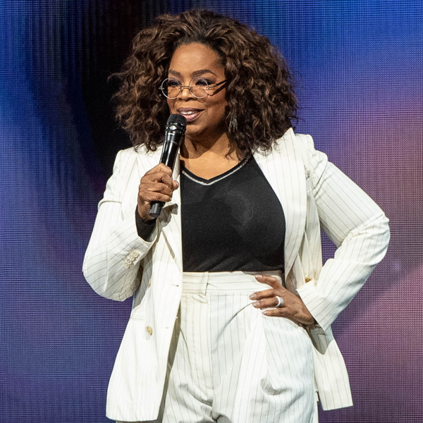 Oprah Falls Onstage at 2020 Vision Tour Show and Laughs It Off