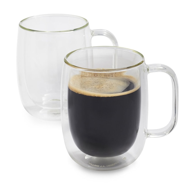 Set of 2 Coffee Mugs, Double-Walled, 355 ml, Sorrento Plus