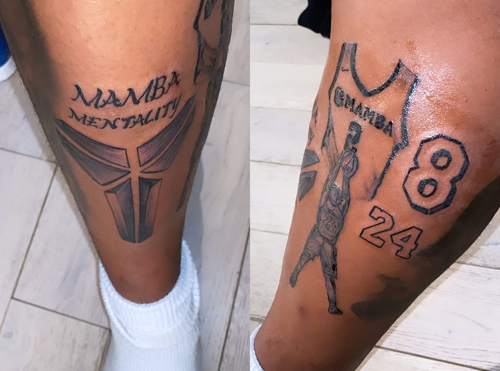 Tattoos paying tribute to Kobe Bryant are trending on social media