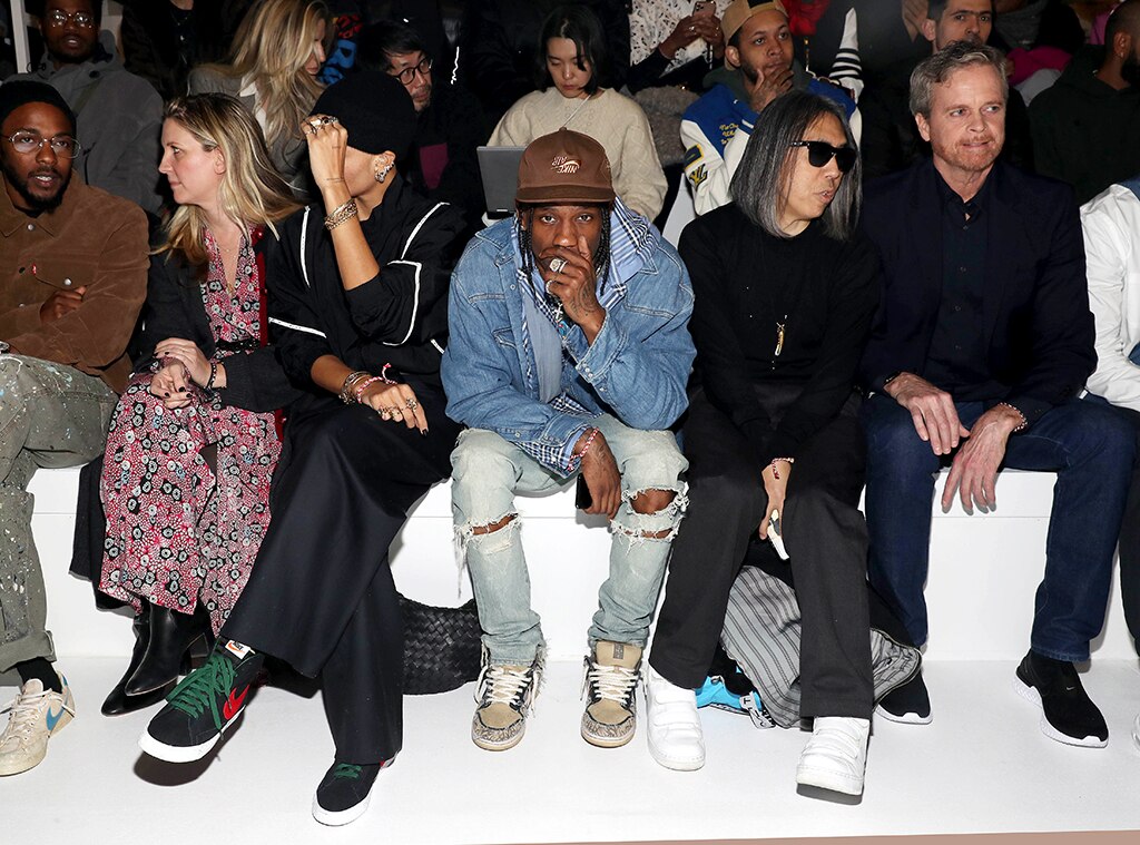 Travis Scott from See Every Celebrity at Fashion Week: Fall 2020 | E! News