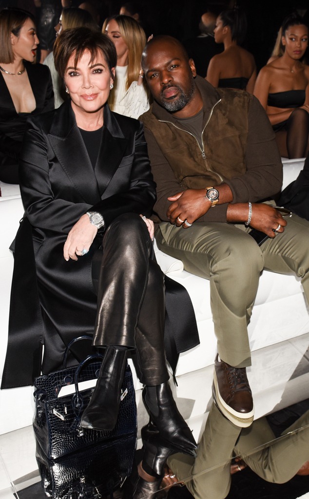 Tom Ford Fashion Show, Kris Jenner, Corey Gamble