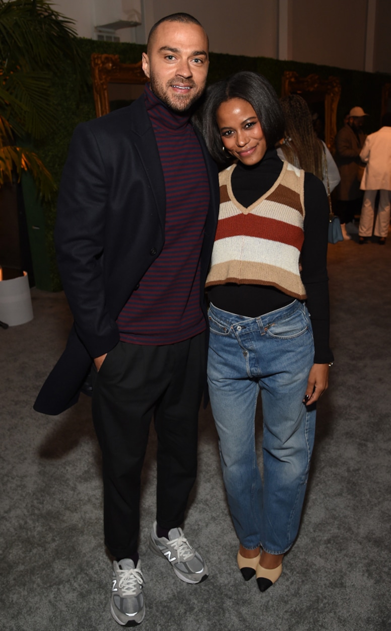 Jesse Williams, Taylour Paige, MACRO Pre-Oscars Party