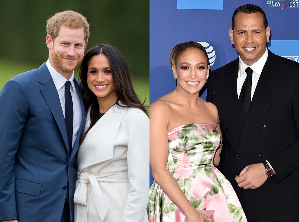 Prince Harry, Meghan Markle, Jennifer Lopez, Alex Rodriguez