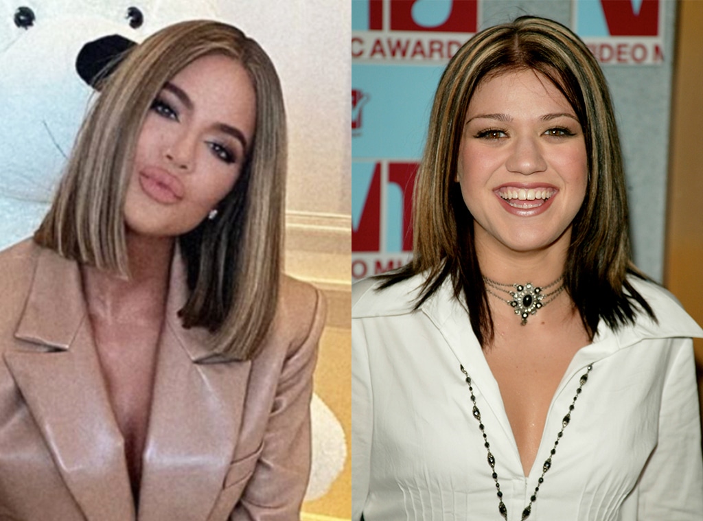 Khloe Kardashian, Kelly Clarkson, Hair