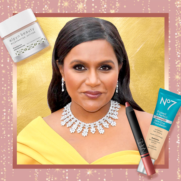 Get Mindy Kaling's Old Hollywood Glam Oscars 2020 Red Carpet Beauty