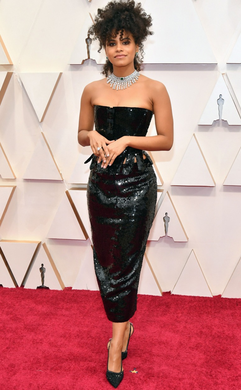 Zazie Beetz, 2020 Oscars, Academy Awards, Red Carpet Fashions