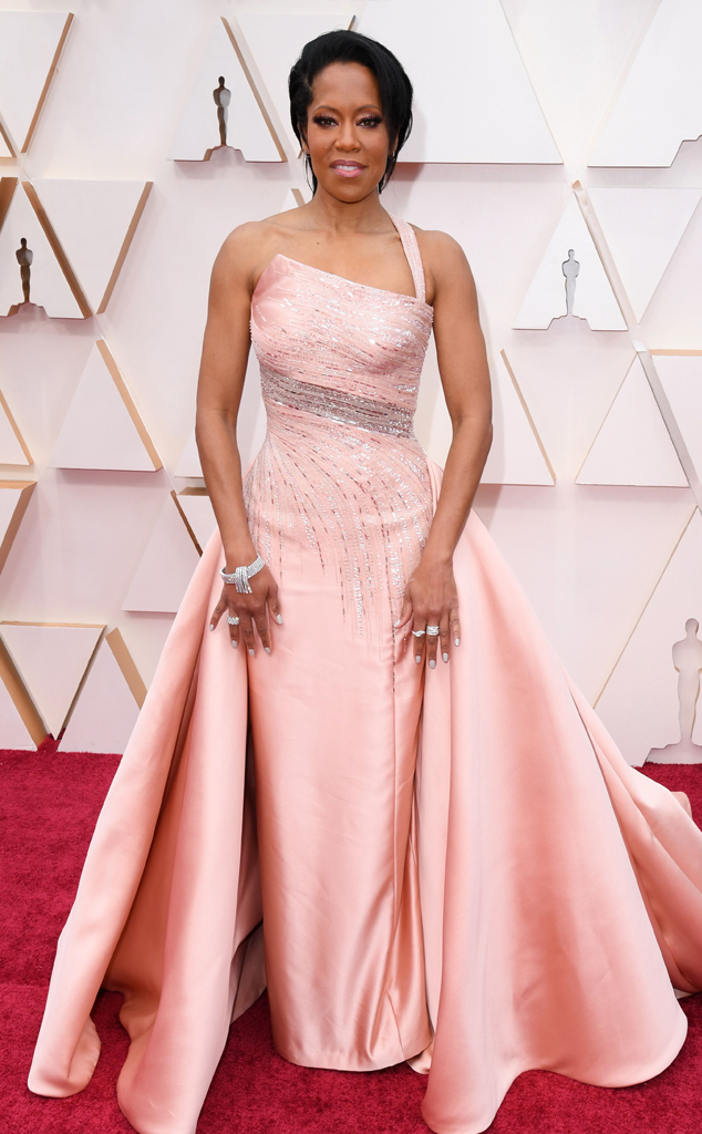 Regina King Shines In a Light Pink Gown at Oscars 2020: Photo 4433472, 2020 Oscars, Oscars, Regina King Photos