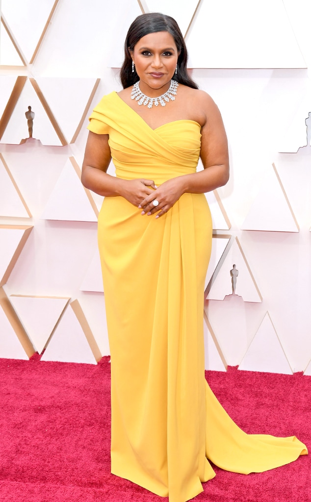 Mindy Kaling, 2020 Oscars, Academy Awards, Red Carpet Fashions