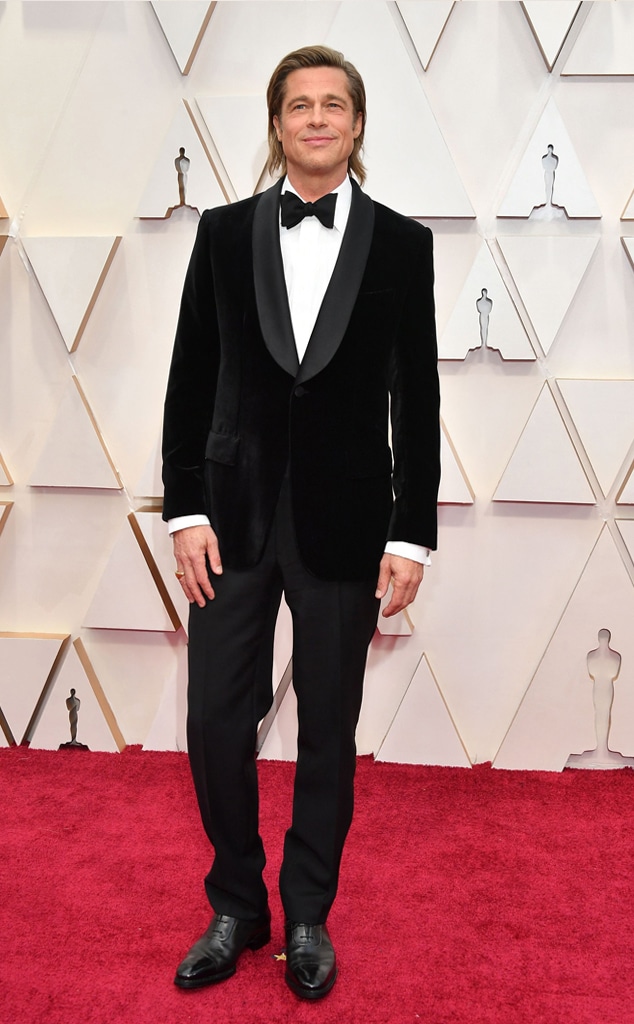 Brad Pitt, 2020 Oscars, Academy Awards, Red Carpet Fashions