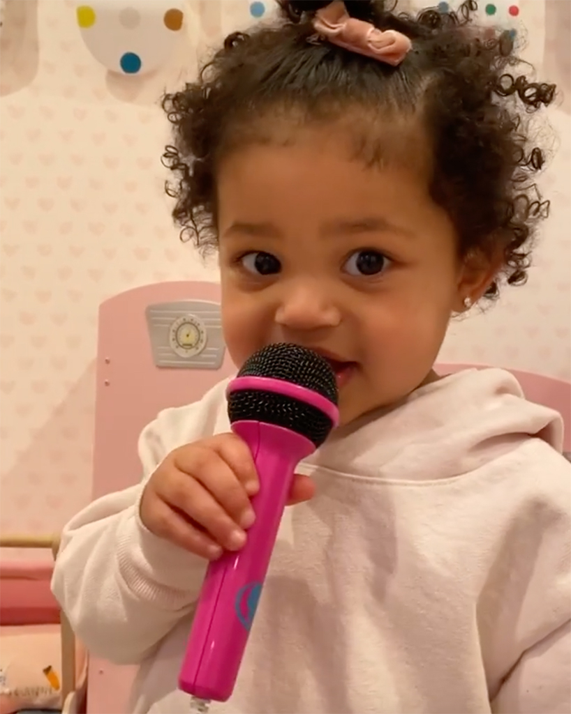 Watch Stormi Webster Perform "Rise and Shine" for Kylie Jenner - E! Online