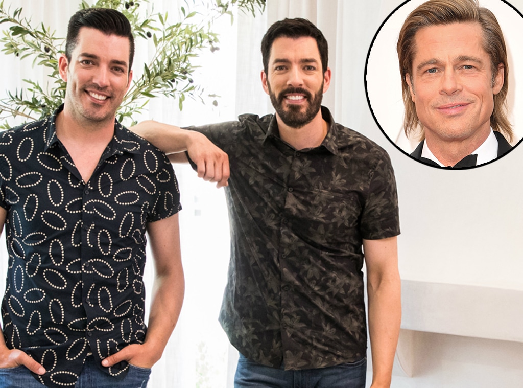 Brad Pitt, Property Brothers Jonathan Scott, Drew Scott