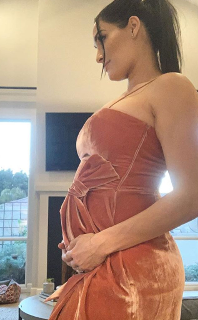 Nikki Bella Celebrates 37 Weeks of Pregnancy With New Baby Bump Photos - E!  Online