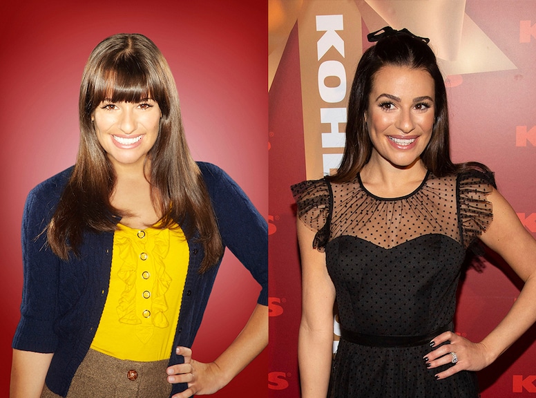 Glee Stars, Then and Now, Lea Michele