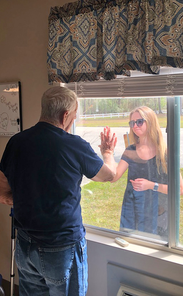 Girl Shows Engagement to Grandpa In Nursing Home