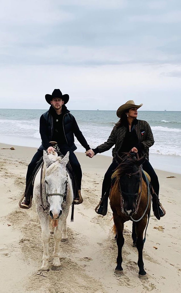Nick Jonas, Priyanka Chopra, Horseback Riding Date