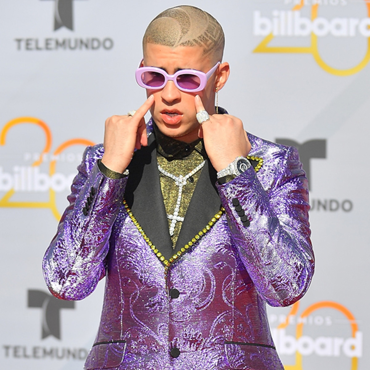 Relive Bad Bunny S Fashion Evolution On And Off The Red Carpet E Online