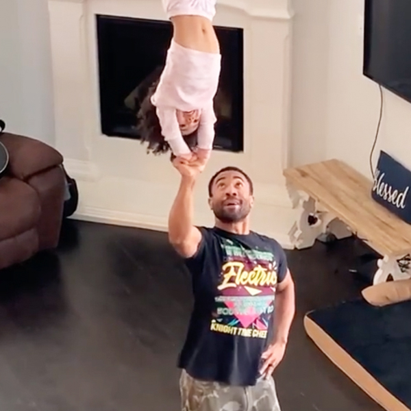 Father Daughter Cheer Stunt Duo