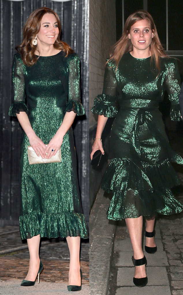 Green dress kate clearance middleton