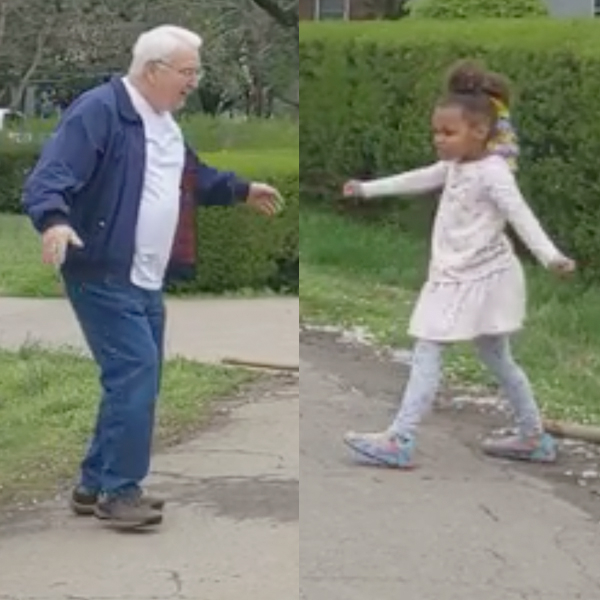 A GrandfatherGranddaughter Duo Is Having DanceOffs During Quarantine(01)