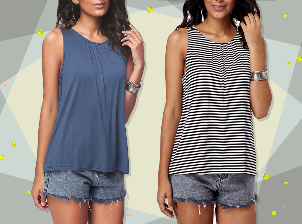This $14 Pleated Tank Has 1,300 5-Star  Reviews