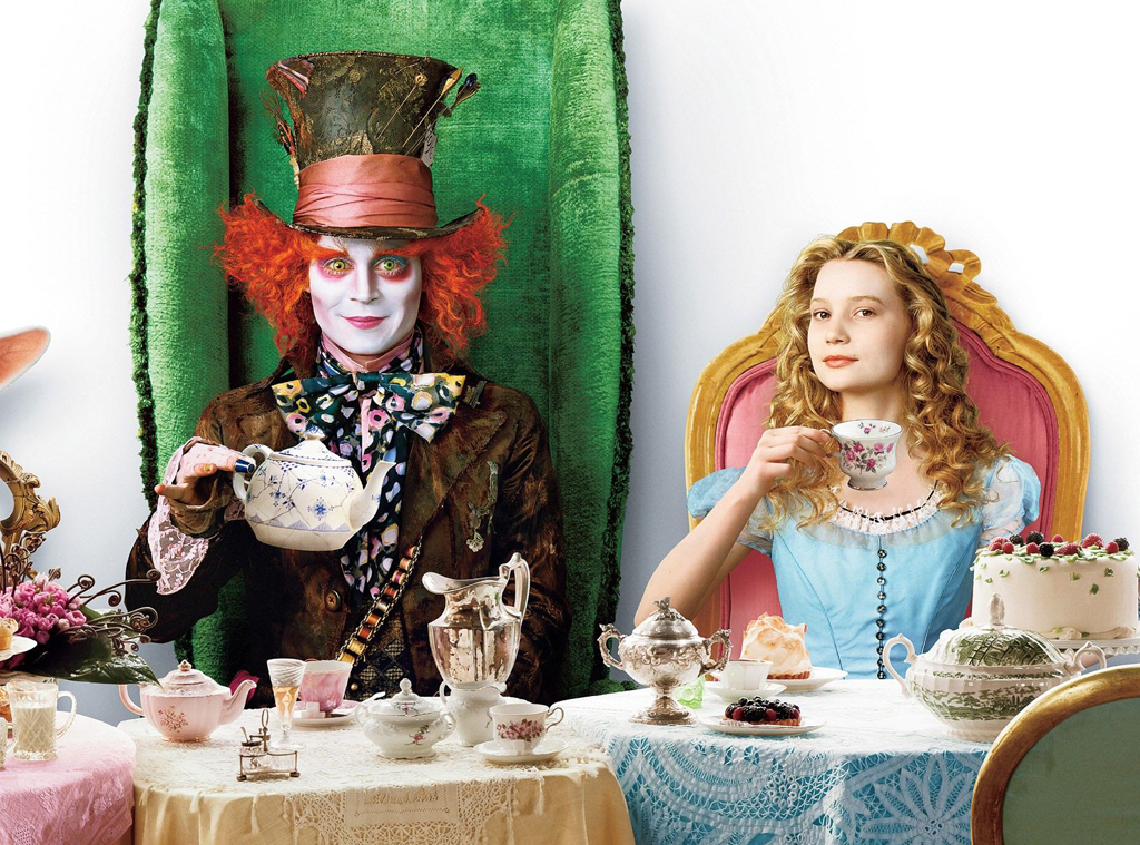 Johnny Depp, Mia Wasikowska, Alice In Wonderland, 2010